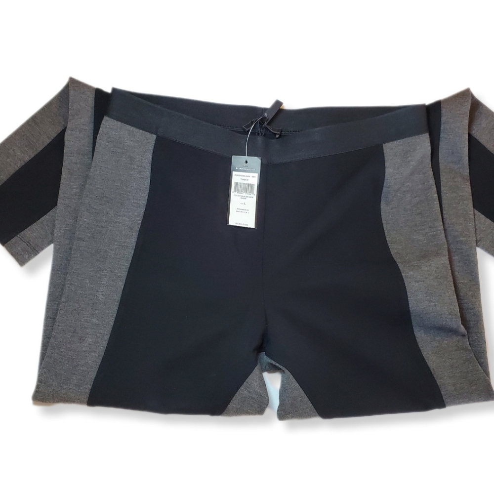 BCBGMAXAZRIA Dark Heather Charcoal Sasha Leggings Sz L